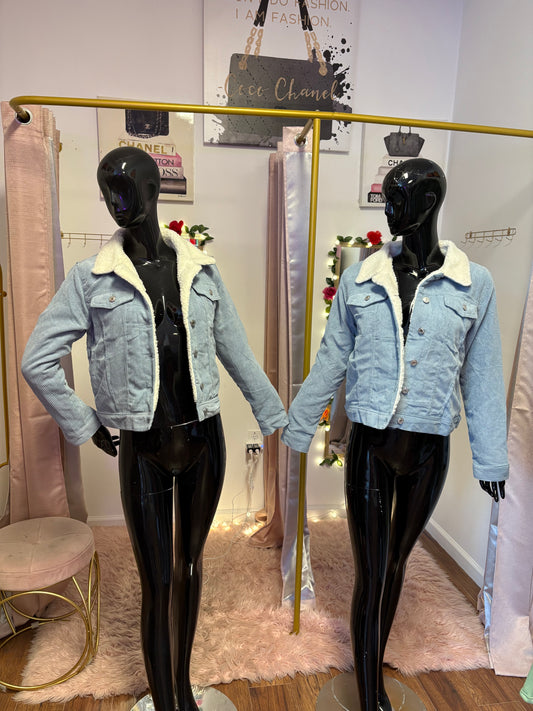 Light blue Sherpa jacket