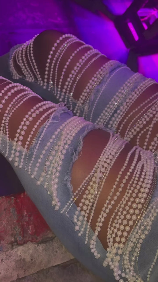 Custom pearl jeans